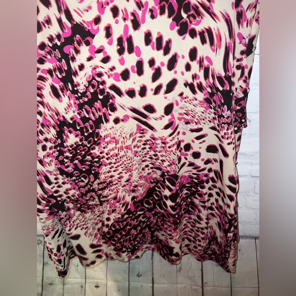 Madison Brown, Cream & Pink floral dress size M - Picture 7 of 11